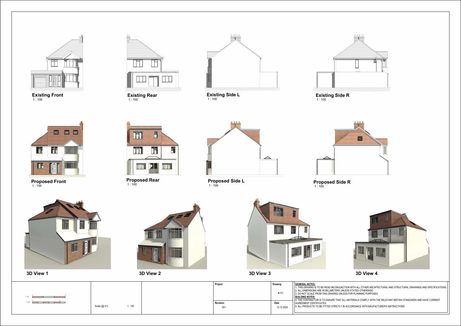 Building Regulations package Drawing 1