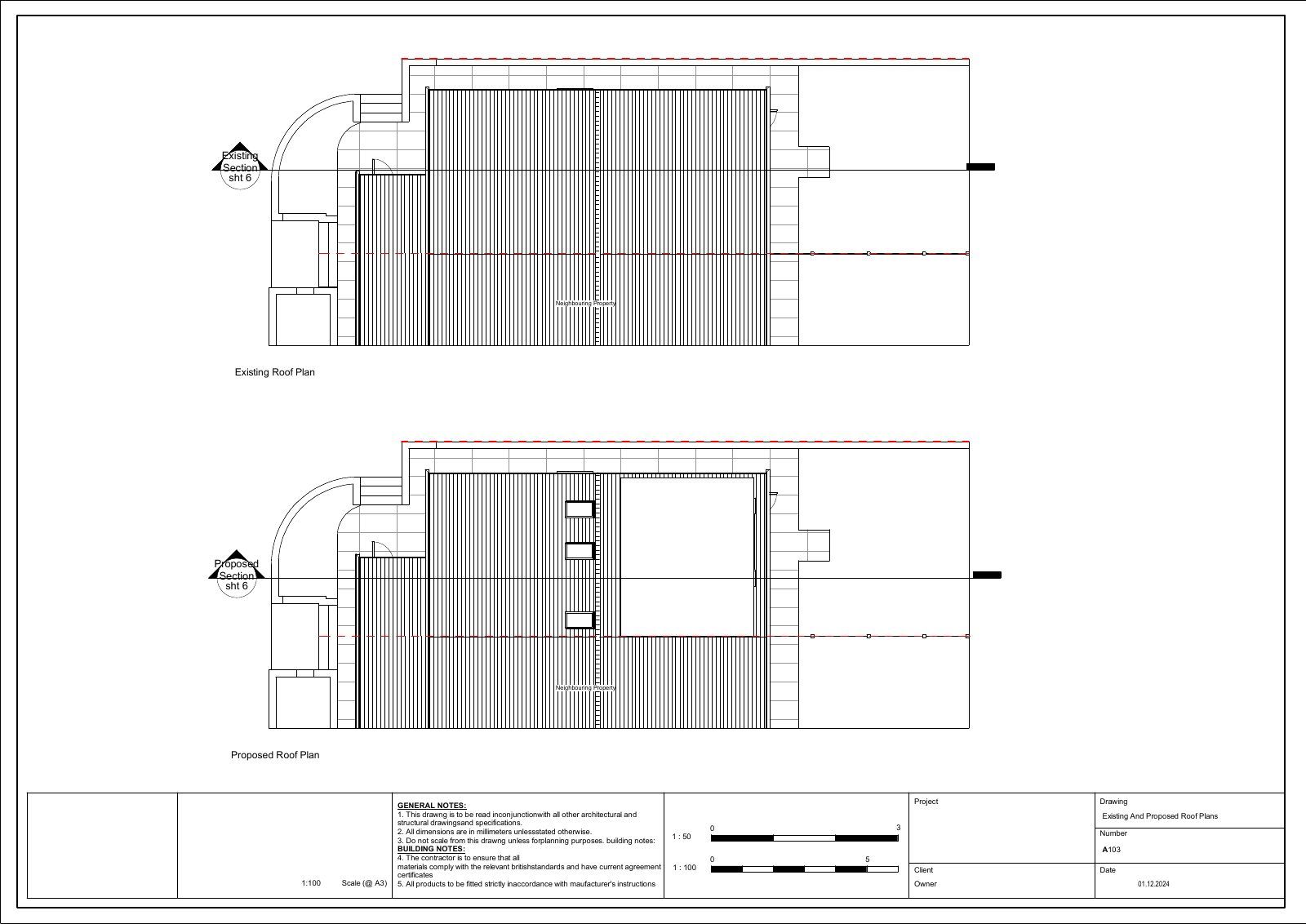 Dormer loft conversion Drawing 3