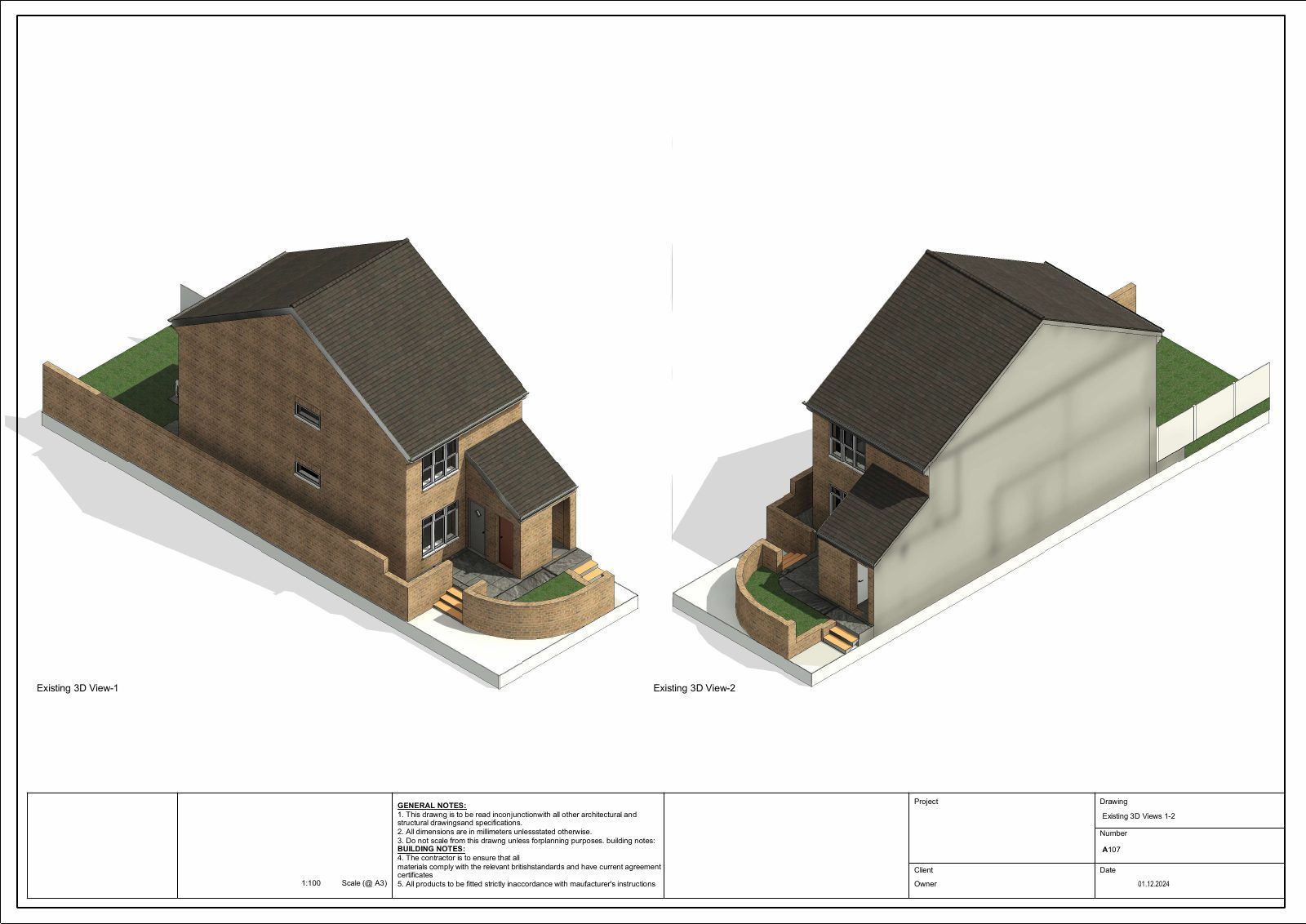 Dormer loft conversion Drawing 7