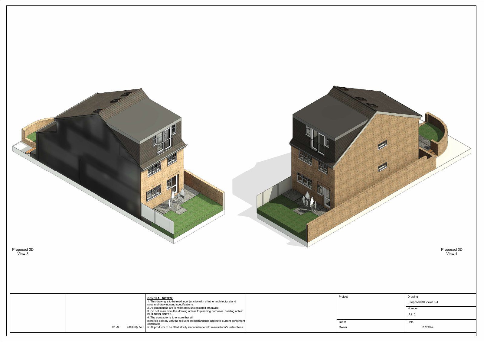 Dormer loft conversion Drawing 10