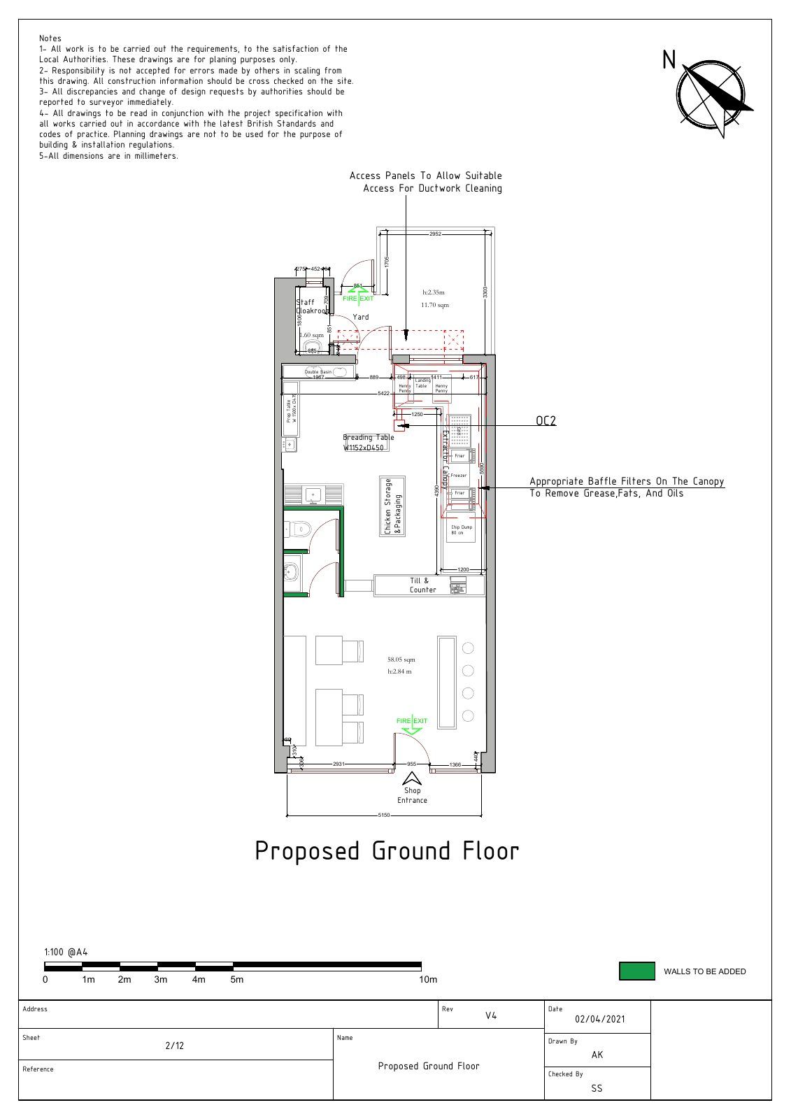 Change of use Proposed, ground floor