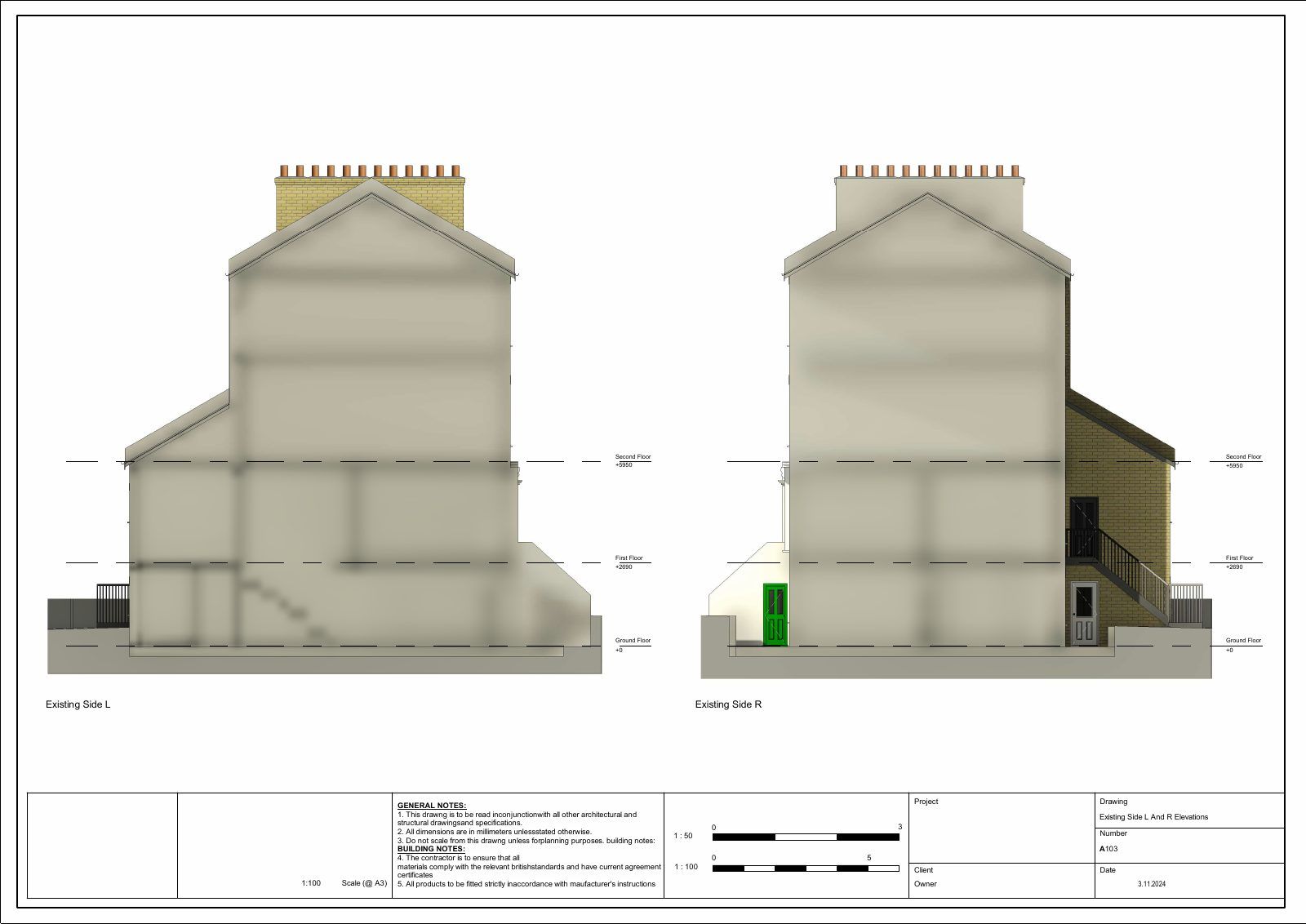 Whole-house refurbishment Drawing 3