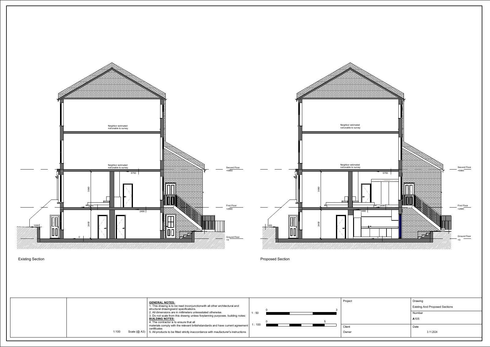 Whole-house refurbishment Drawing 5