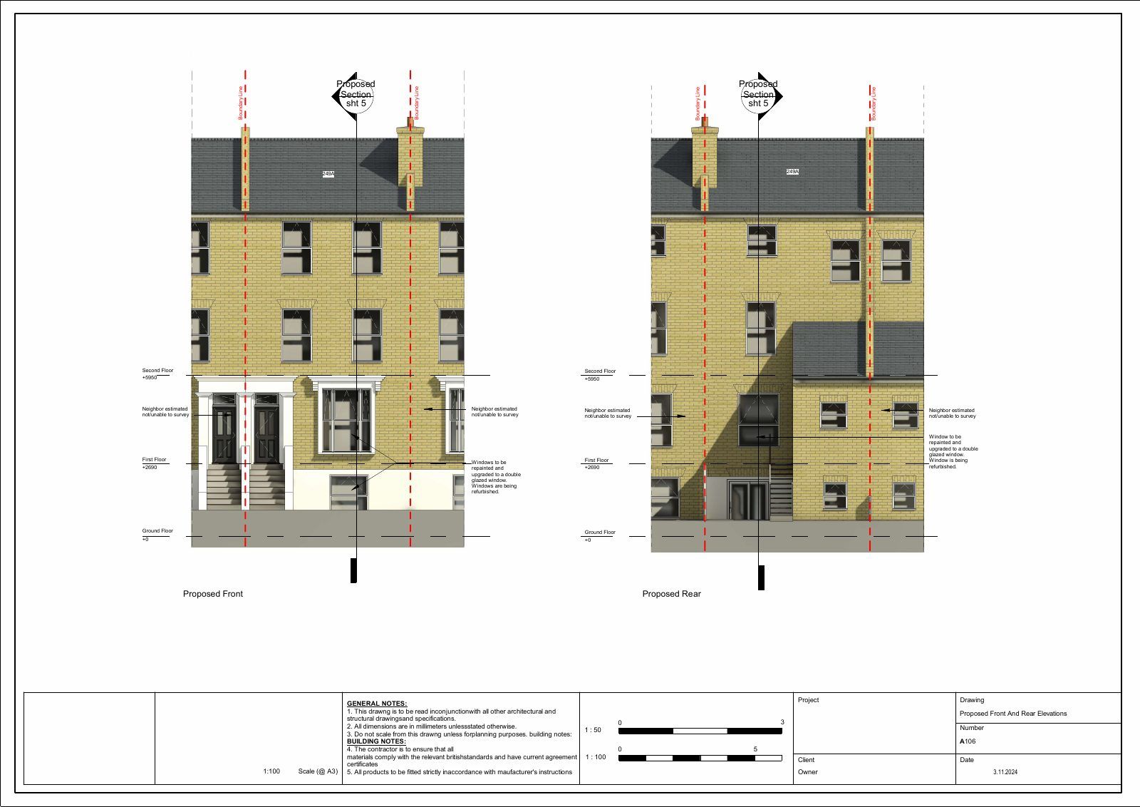 Whole-house refurbishment Drawing 6