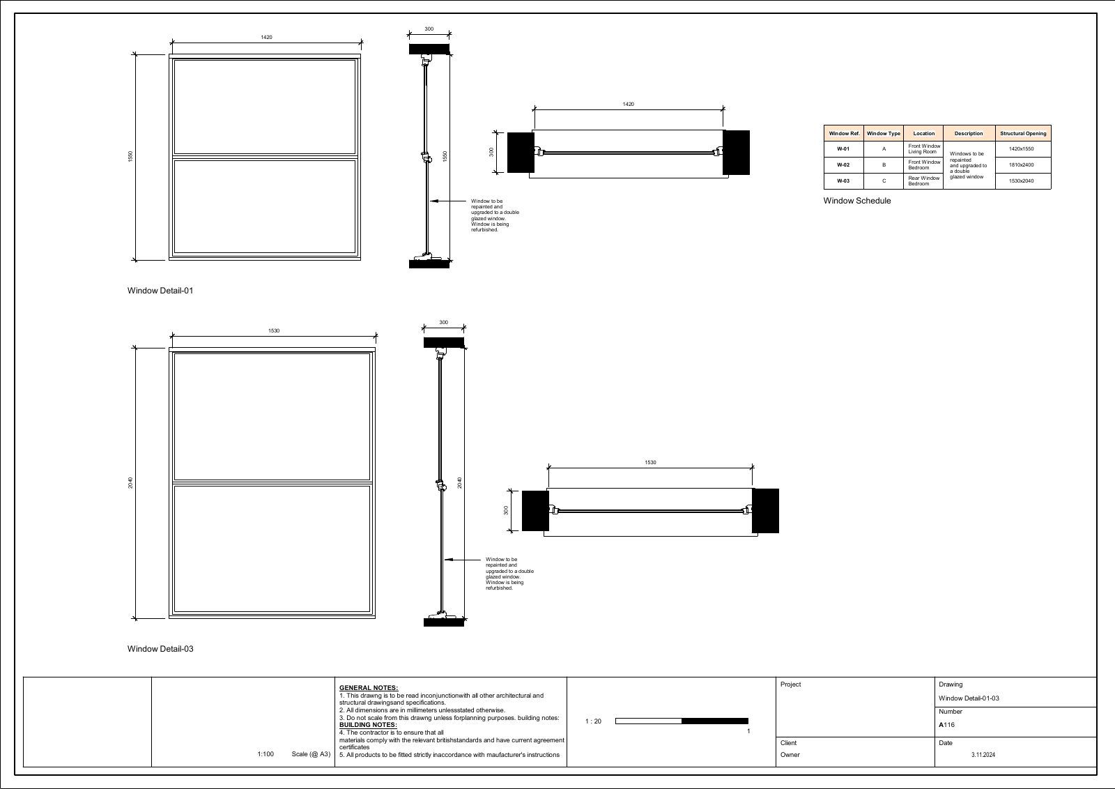 Whole-house refurbishment Drawing 16